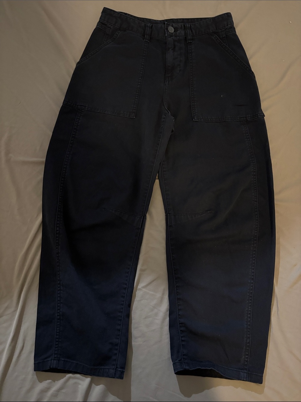 GAP Women's Black Cropped Utility Pants